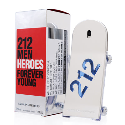 212 Men Heroes Forever Young/Carolina Herrera EDT Spray 1.7 Oz (50 ml) for Men - Ammery Essence