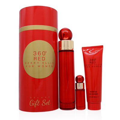 360 Red for Women/Perry Ellis Deluxe Gift Set for Women - Ammery Essence