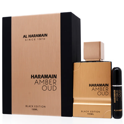 Amber Oud Black Edition/Al Haramain EDP Spray 5.0 Oz (150 ml) Unisex - Ammery Essence