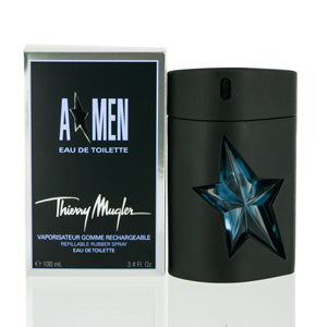 Angel Men/Thierry Mugler EDT Spray Rubber Flask Refillable 3.4 Oz (100 ml) for Men - Ammery Essence