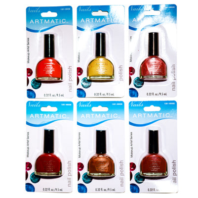 Artmatic/Mirror Finish Nail Polish 72 Pcs Assorted Colors 0.32 Oz (9.5 ml) - Ammery Essence