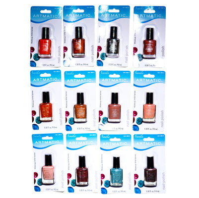 Artmatic/Smooth Shine Nail Polish 72 Pcs Assorted Colors .3 Oz Ea (9 ml) - Ammery Essence