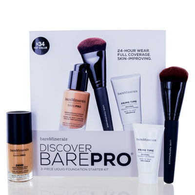 Bareminerals/Discover Barepro (teak 22) 3 Pc Liquid Foundation Starter Kit - Ammery Essence