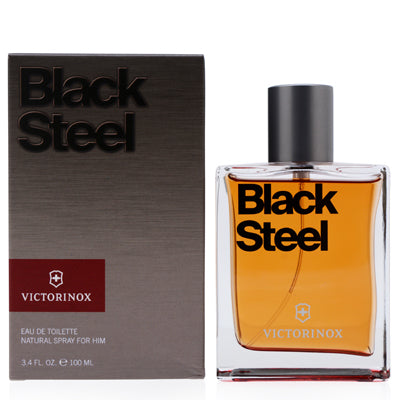 Black Steel/Victorinox Swiss Army EDT Spray 3.4 Oz (100 ml) for Men - Ammery Essence