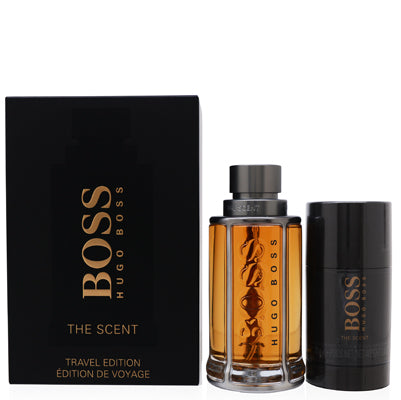 Boss the Scent Men/Hugo Boss 2 Piece Travel Edition Set for Men - Ammery Essence