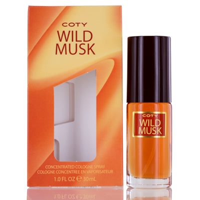 Coty Wild Musk/Coty Cologne Concentrate Spray 1.0 Oz in Window Box for Women - Ammery Essence