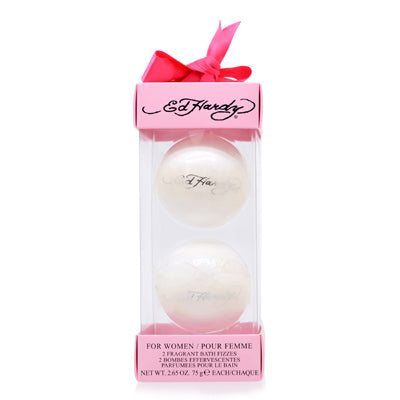 Ed Hardy/Christian Audigier 2 Fragrant Bath Fizzes Set for Women - Ammery Essence