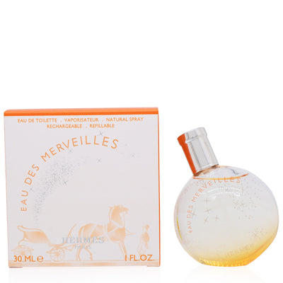 Eau Des Merveilles/Hermes EDT Refillable Spray 1.0 Oz (30 ml) for Women - Ammery Essence