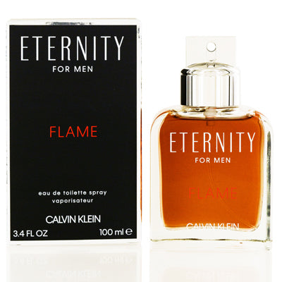 Eternity Flame/Calvin Klein EDT Spray 3.4 Oz (100 ml) for Men - Ammery Essence