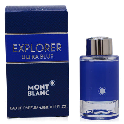 Explorer Ultra Blue/Mont Blanc EDP 0.15 Oz (4.5 ml) for Men - Ammery Essence