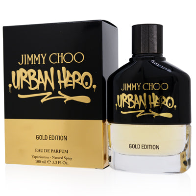 Jimmy Choo Urban Hero Gold/Jimmy Choo EDP Spray 3.3 Oz (100 ml) for Men - Ammery Essence