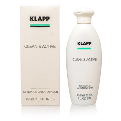 Klapp/Clean & Active Exfoliator Lotion Oily Skin 8.5 Oz (250 ml) - Ammery Essence