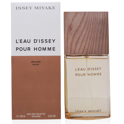 L'eau D'issey Vetiver/Issey Miyake EDT Spray Intense 3.3 Oz (100 ml) for Men - Ammery Essence