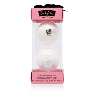 Lucky You for Women/Lucky Brand 2 Fragrant Bath Fizzes Set for Women - Ammery Essence