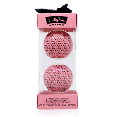 Lucky You for Women/Lucky Brand 2 Fragrant Bath Fizzes Set for Women - Ammery Essence