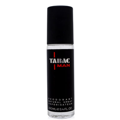 Tabac Man/Wirtz Deodorant Spray Glass 3.4 Oz (100 ml) for Men - Ammery Essence