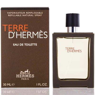 Terre D'hermes/Hermes EDT Spray Refillable 1.0 Oz (30 ml) for Men - Ammery Essence