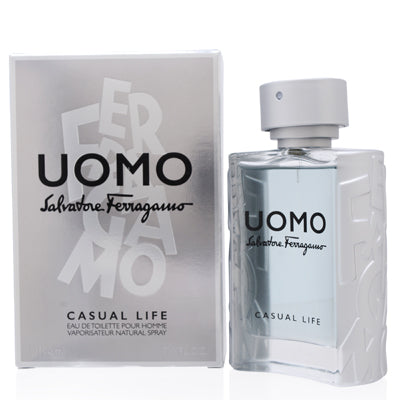 Uomo Casual Life/S. Ferragamo EDT Spray 3.4 Oz (100 ml) for Men - Ammery Essence